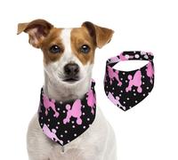 Oodles Of Pink Poodles,Pet Bib Scarf Cats Dog Bandana Dogs Towel Bib Adjustable Pet Scarf,L