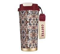 Oodles of Poodles 316 Stainless Steel Coffee Cup - Insulated Travel Mug with 12-Hour, Large Capacity Cone Shape Cup for Home, Office & Outdoor Use