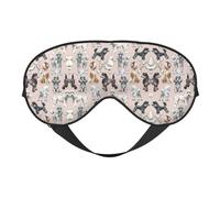 Oodles of Poodles Comfortable Sleeping Aid Soft Eye Mask Adjustable Blackout Cover Reversible Night Rest