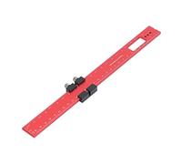 Oodworking Scribing Ruler, 12in / 300mm, Aluminum Alloy Slide Stop Marking Ruler Pocket Ruler Lightweight & Rust-Preventive with Thumb Screw Stopper for Woodworking & Machining