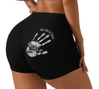 OOEREWGF This Ass is Taken Personalized Short Legging for Women,Custom Hand Name This Ass Belongs to Me Funny Yoga Short Leggings Pant for Wife