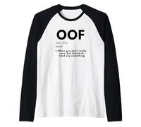 OOF Definition - Funny Gaming Meme Gift for Gamers OOF Raglan Baseball Tee