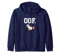 Oof Penguin Zip Hoodie