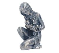 OOFAYWFD Retro resin crafts Statue, Mother hugging child Indoor Outdoor Art Ornaments Statue Figurines Home Desktop Ornaments Garden Hanging Ornament,A