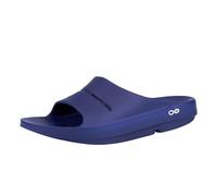 OOFOS Men's Ooahh Slide Athletic Sandals, Blue (Navy), M11/W12 (45 EU)