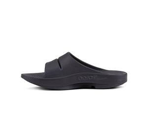 OOFOS mens OOahh Sport Slide Ooahh Sport Slide Black Size: 5 UK Men/ 7 UK Women