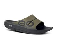 OOFOS OOahh Slide - Lightweight Recovery Footwear - Reduces Stress on Feet, Joints & Back - Machine Washable, Tactical Green, 10 Women/8 Men