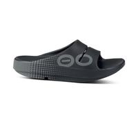 OOFOS Ooahh Sport Recovery shoe Unisex - dark grey, white, Size M12slashW13