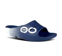 OOFOS OOahh Sport Slide | Unisex - Matrix Navy / 11
