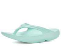OOFOS OOlala Women's Sandal - Lightweight Recovery Footwear - Reduces Stress on Feet, Joints & Back - Machine Washable, Mint, 9