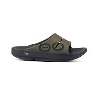 Oofos Recovery Ooahh Sport Sandals Green Black Unisex, Size 45 - EUR