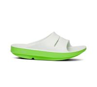 Oofos Recovery Ooahh White Green Women's Sandals, Size 39 - EUR