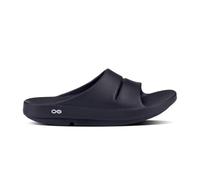 OOFOS Unisex-Adult Ooahh Slide Slipper, Black, 4