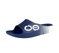 OOFOS Unisex Ooahh Sport Slide Slipper, Navy Matrix, 4 UK