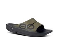 OOFOS womens Ooahh Slide, Army Green, 7 Women/5 Men