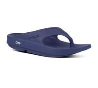 OOFOS Womens Oolala Thong Flip Flop, Navy Blue, 11 Women/9 Men