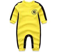 OOGUDE Baby Boys Jumpsuit Fashion Clothes Bruce Lee Style Kung Fu Classic Romper (Embroidered,100,100)