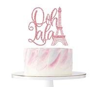 Ooh LaLa Cake Topper, Paris Theme Cake Topper, Paris Party Decorations for Bachelorette, Birthday, Bridal Shower