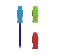 Oojamabobs - Chewy Robot Pencil Toppers 3 Pack - Sensory Chews - Autism ADHD