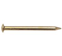 OOK 533704 Bendless Nail Picture Hangers, Brick and Concrete Hanging, Brass, 1-1/2" (10 Pack)