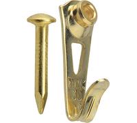 OOK 533710 30-Pound Steel Concrete Picture Hangers, 3-Pack, Brass