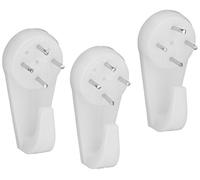 OOK Hardwall Hanger, 3 Pack, White, 15 lb