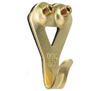 OOK Hillman 50616 Padded Professional Picture Hangers Tidy Tins, Supports Up to 50 Pounds, Brass, Container, 10 Set, 50lb