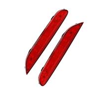 OOKITEQ Rear Bumper Reflector Lens Compatible With Rogue 2014 2015 2016 26565JJ90A 26560-JJ90A 1 Pair Car Rear Left And Right Bumper Reflector Light Lens Without Bulb(Red)