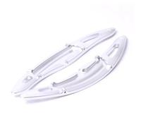 OOKITEQ Shift Paddle Compatible with Porsche for Cayenne 2015 2016 2017 2018 for Macan 2015 2016 2017 2018 2019 2020 2021 Car Paddle Shifter Extensions(Silver)