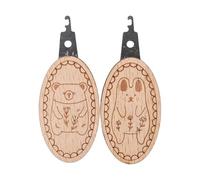 OOLA.DETAL 2 Pcs Needle Threader Wood Embroidery Needle Threader Needle Threading Tool for Knitting Sewing Tool Sewing