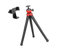OOLA.DETAL 360 Degree Rotating Tripod Mount With Flexible Hose And Adjustable Phone Clip For Camera Smartphone Handheld