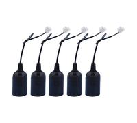 OOLA.DETAL 5Pcs E27 Construction Socket Lamp Holder With Cable Quick Install Bulb Lamps Holder Renovation Socket