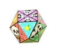 OOLA.DETAL Creative Flipping Puzzle Cubes Set Panda Stress Relief Toy For Adults Portable Teaser Game Design