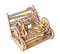 OOLA.DETAL Educational Wooden Mechanical Bead Run Track Toy For Science Learning And Logical Skill Development Building
