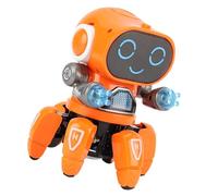 OOLA.DETAL Electric Six Claws Funny Robot For Programming Education And Family Entertainment Featuring Music