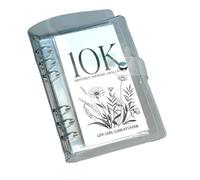 OOLA.DETAL Envelope Challenge Binder with Clear Covers Monthly Money Saving Book for Easy and Saving Goal 2.5/5/10K