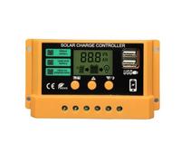 OOLA.DETAL Intelligent LCD Display Solars Panel Battery Regulator 12V 24V 20A Portable Accessory for Efficients Energy