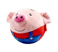 OOLA.DETAL Interactive Bouncing Piggy Dog Toy Vibrating Plush for Cat and Dogs with Sound and Shake Rechargeable Toy