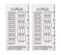 OOLA.DETAL Knitting Gauge Ruler For Quick Stitching And Row Measurement Crafting Tool For Crochet Knitters And Yarn