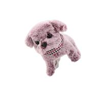 OOLA.DETAL Lovely Puppy Doll Barking Toy Crawling Toy Hopping Puppy Furry Robot Dolls for Holiday Birthday Ear Wagging