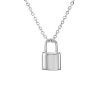 OOLA.DETAL Memorial Cremation Urn Necklace Stainless steels Padlock Keepsakes Pendants With Secure Ashes Container For