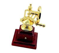 OOLA.DETAL Miniature Retro Hand Cranked Sander Model Retro Design For Dollhouses Decoration And Collectible Item Alloy