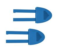 OOLA.DETAL Pack Of 2 Toilet Cistern Cleaner Holders For Tablets Simple Setup Strong ABS White And Blue