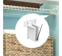 OOLA.DETAL Pack of 6 Sturdy Wall Mount Brackets for Wire Shelving Systems With 12 Screws Secure Storage Shelf