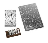 OOLA.DETAL Professional Stainless Nails Art Stamping Plate With Precise Engraved Patterns For Salon And Manicure