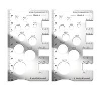 OOLA.DETAL Stainless Steel Thread Pitches Gauge for Accurate Screw Diameter and Pitches Measurement in Industrial