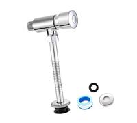 OOLA.DETAL Strong Brass Manual Urinal Flush Valves with Shut Off Heavy Duty Hand Press Urinal Valves for Water