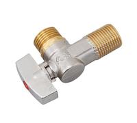 OOLA.DETAL Sturdy Brass Valves for Bathroom Accessory 1/4 Turn Stop Valves Inlet Outlet With 3/8Inch Adapter Hot Cold