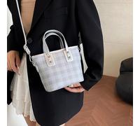 OOLA.DETAL Stylish Two Tone Crossbody Bag With Adjustable Strap Water Resistant PU Composition For Daily