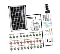 OOLA.DETAL Sun Powered Automatic Drip Irrigation Device With Programmable Timer For Indoor Outdoor Vegetation